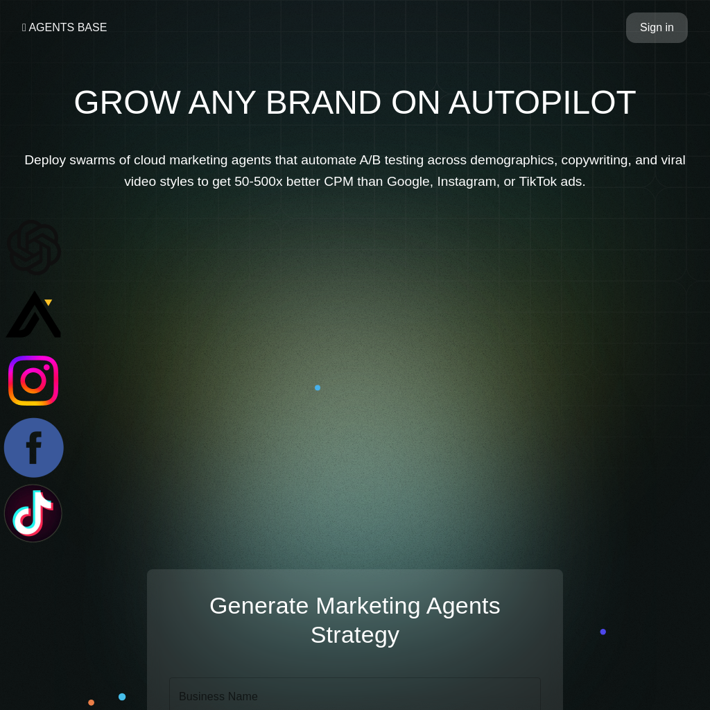 Agents Base: Grow any brand on autopilot