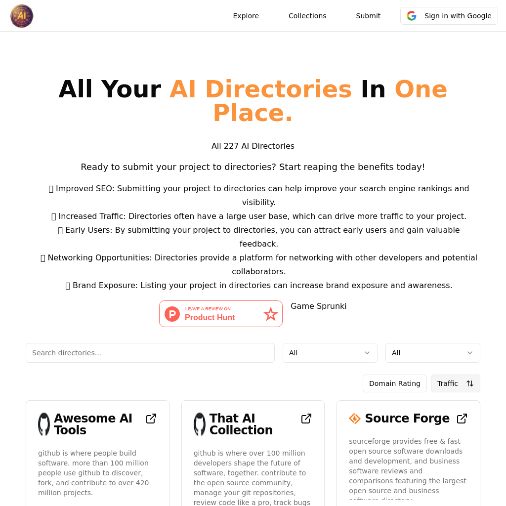 Boost AI Products with Targeted Directory Submissions