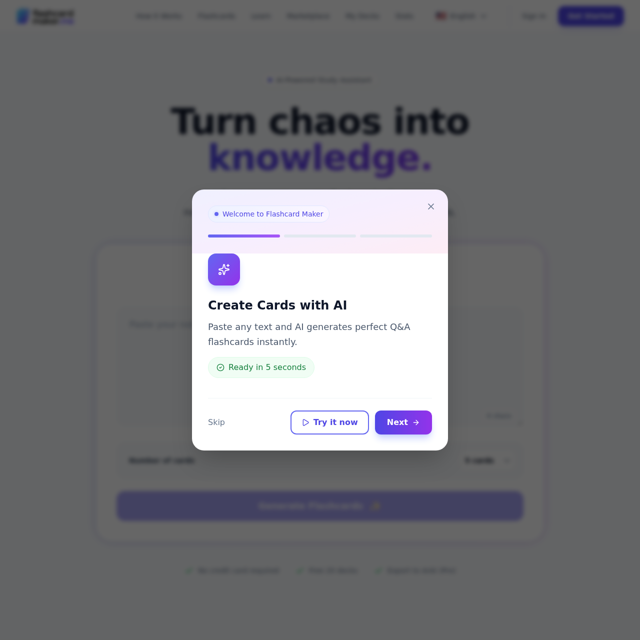 AI Flashcard Maker: Master Any Subject in Seconds