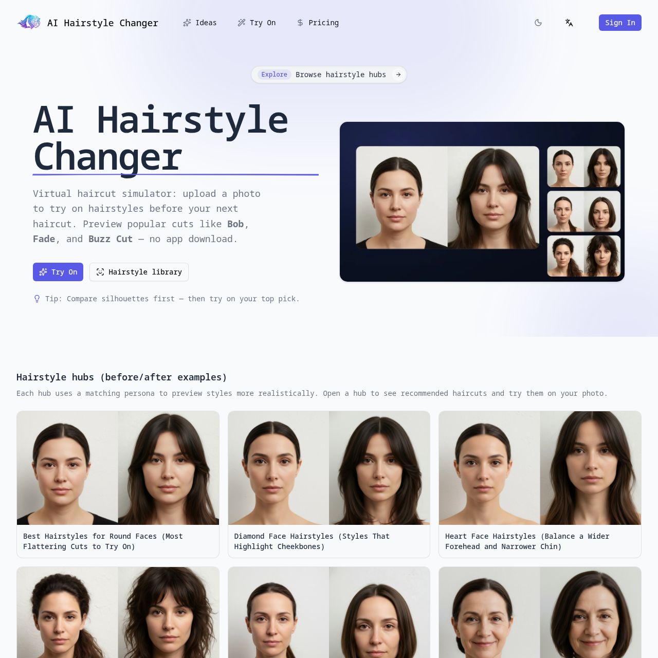 AI Hairstyle Changer: Try on Hairstyles Instantly with AI Before Your Next Haircut