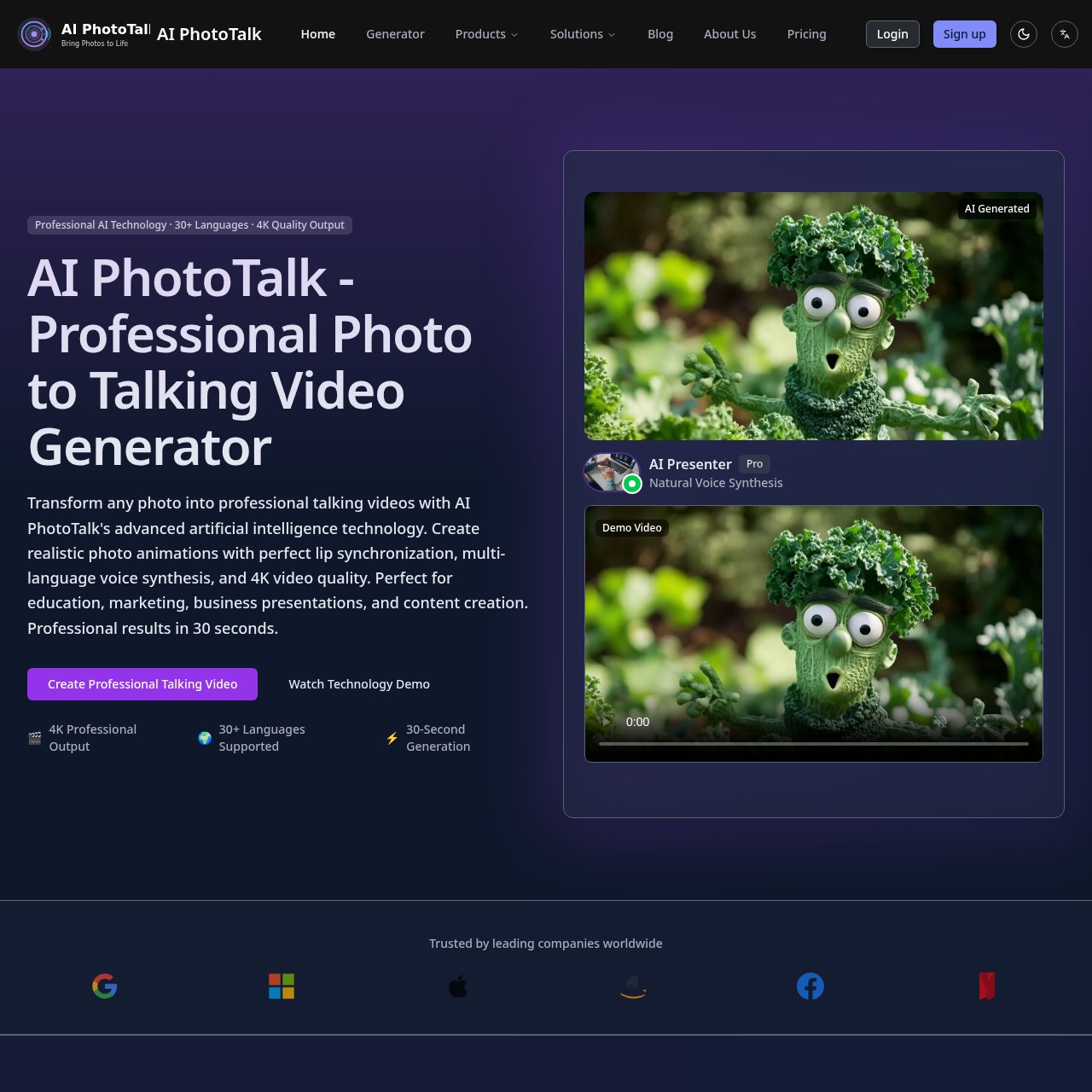 AI PhotoTalk: Transform Photos into Professional Talking Videos with AI PhotoTalk