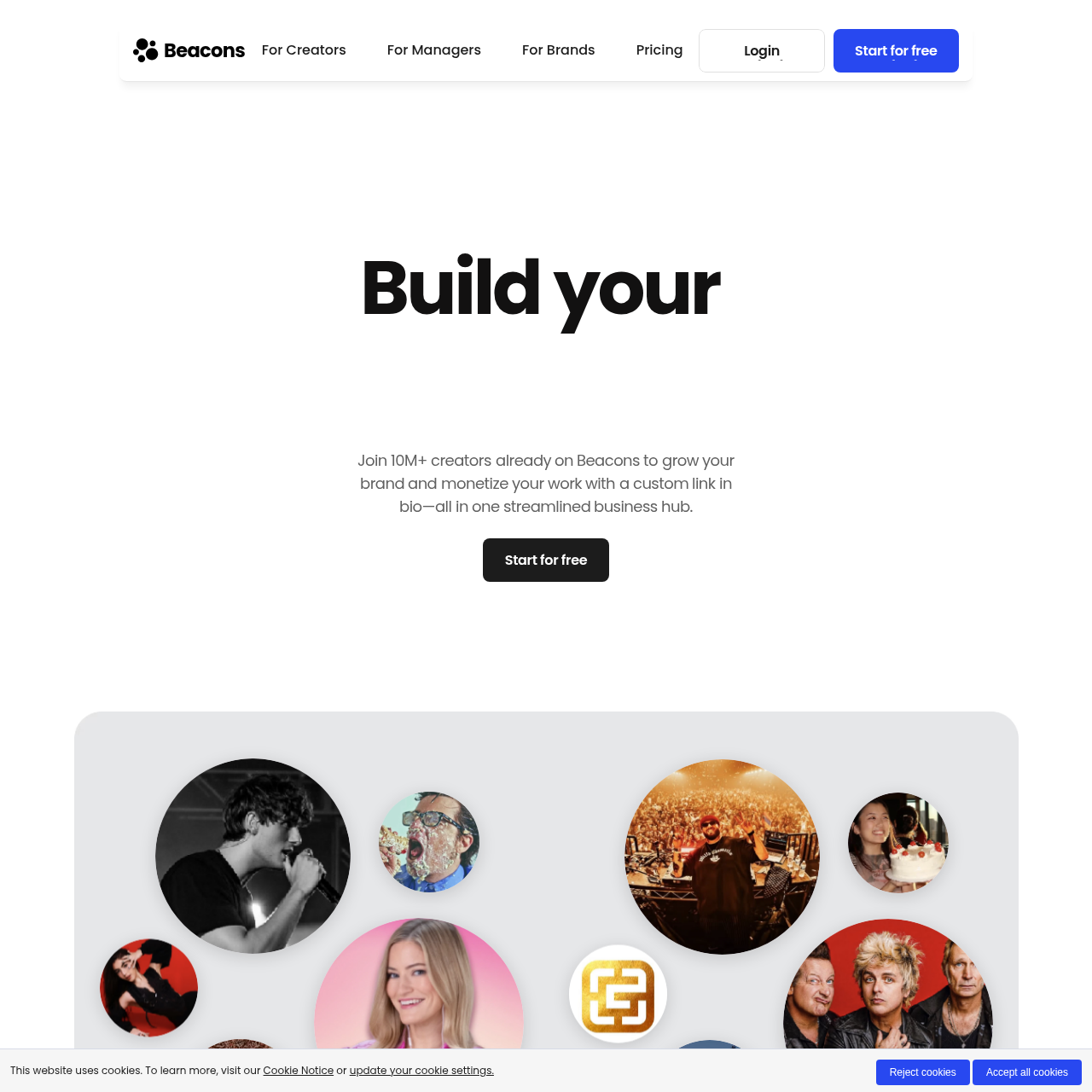 Creator platform for monetization