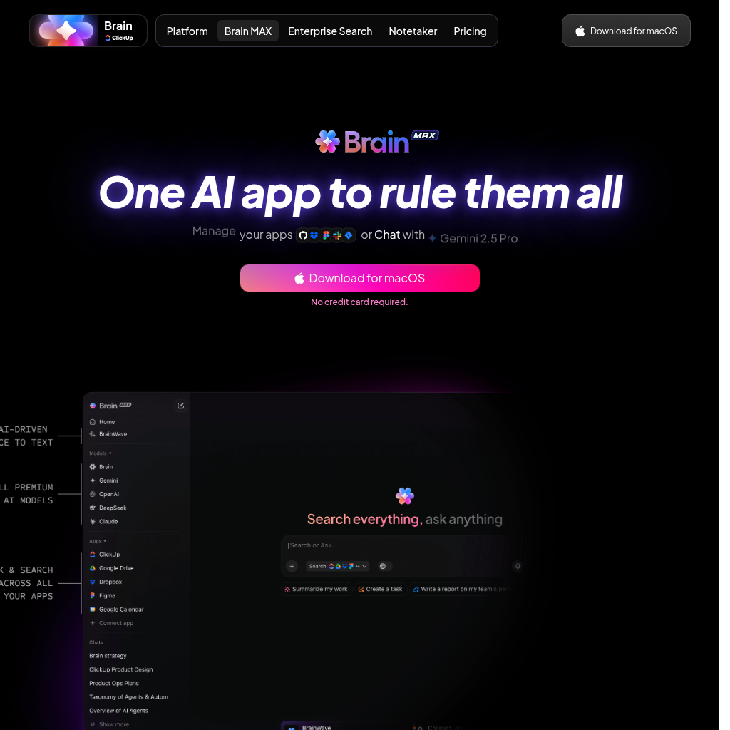 Brain MAX: One AI to Replace them All