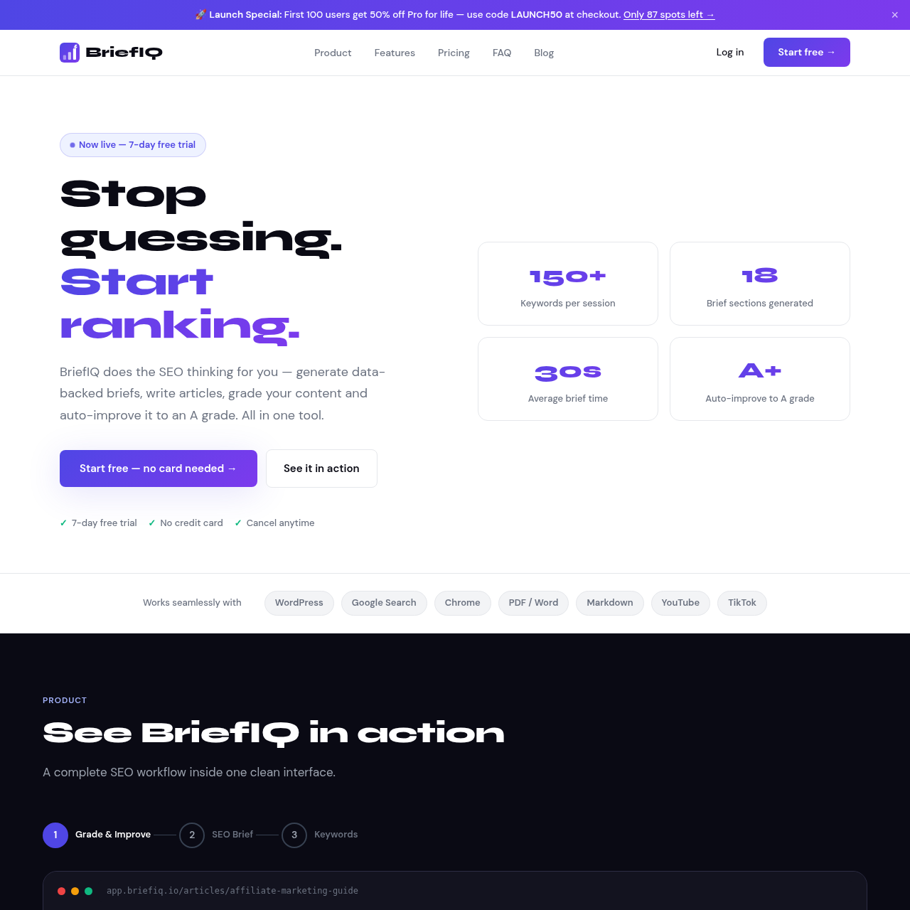 SEO content platform