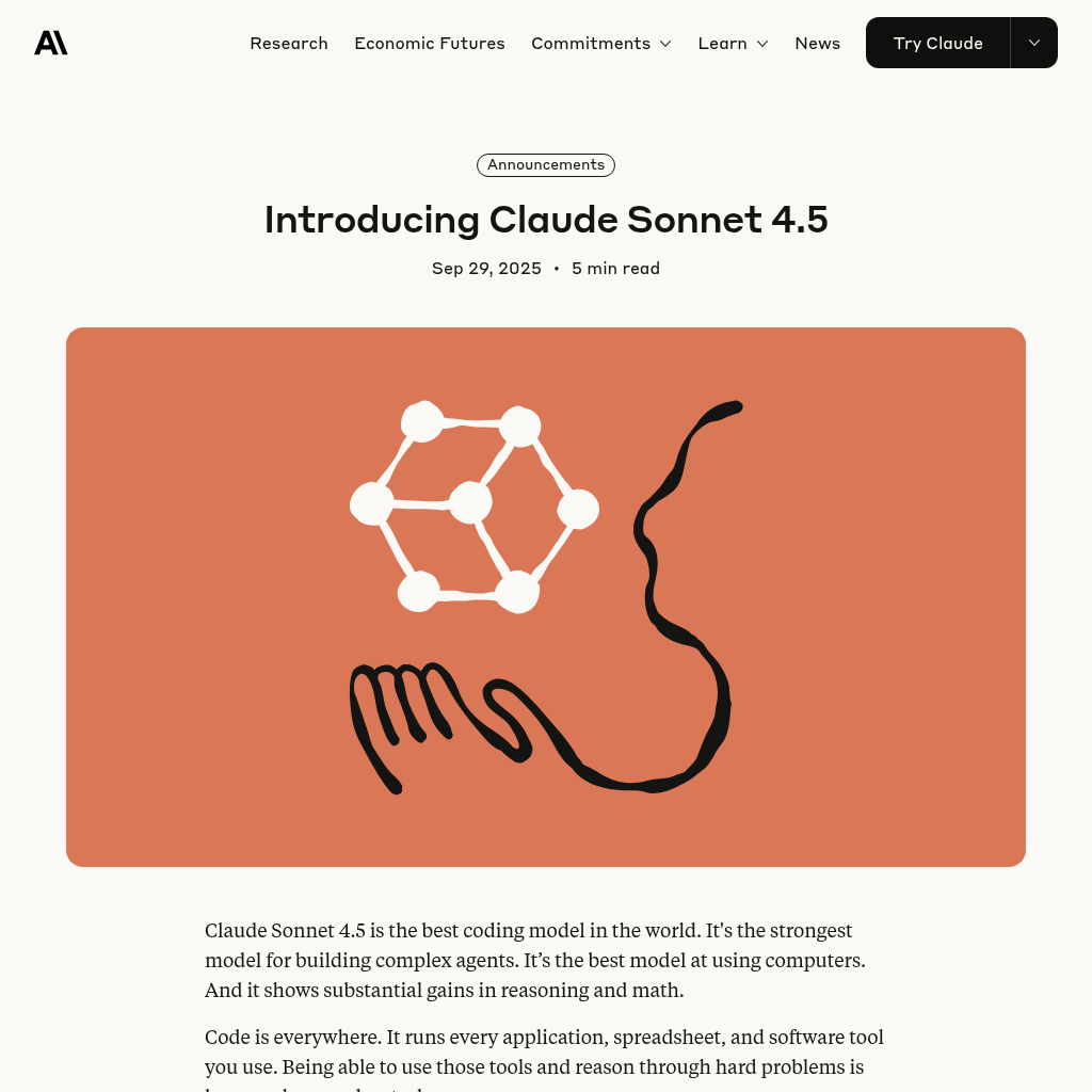 Claude Sonnet 4.5: Unlock the Power of Coding with Claude Sonnet 4.5