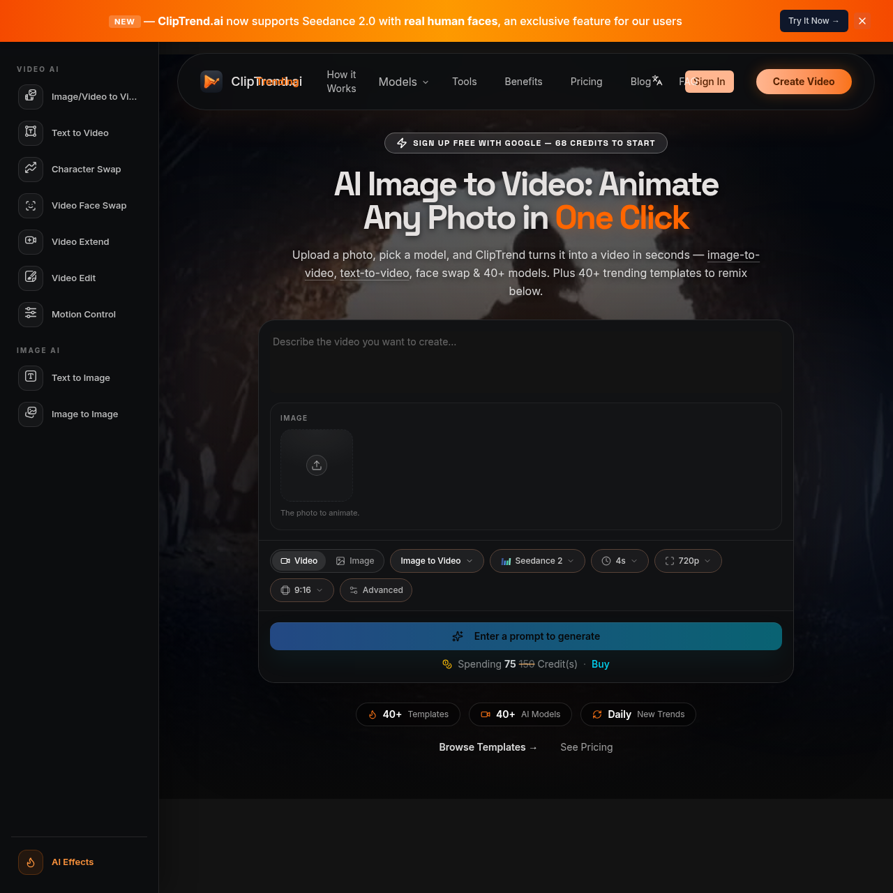 Animate Photos into Videos in One Click