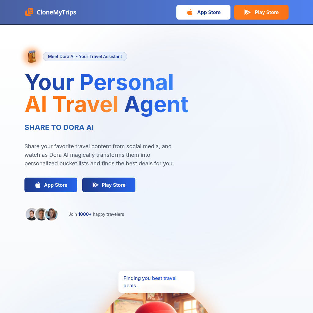 CloneMyTrips: Your AI Travel Assistant: Planning Your Dream Trips, Made Easy
