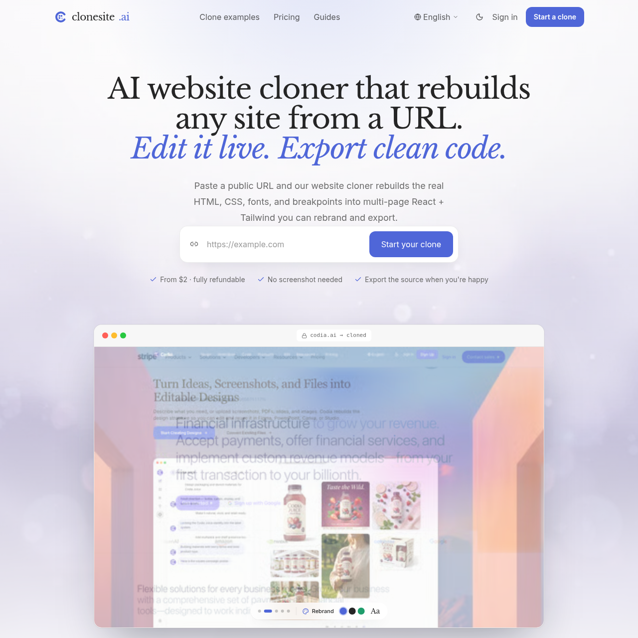 AI Website Cloner