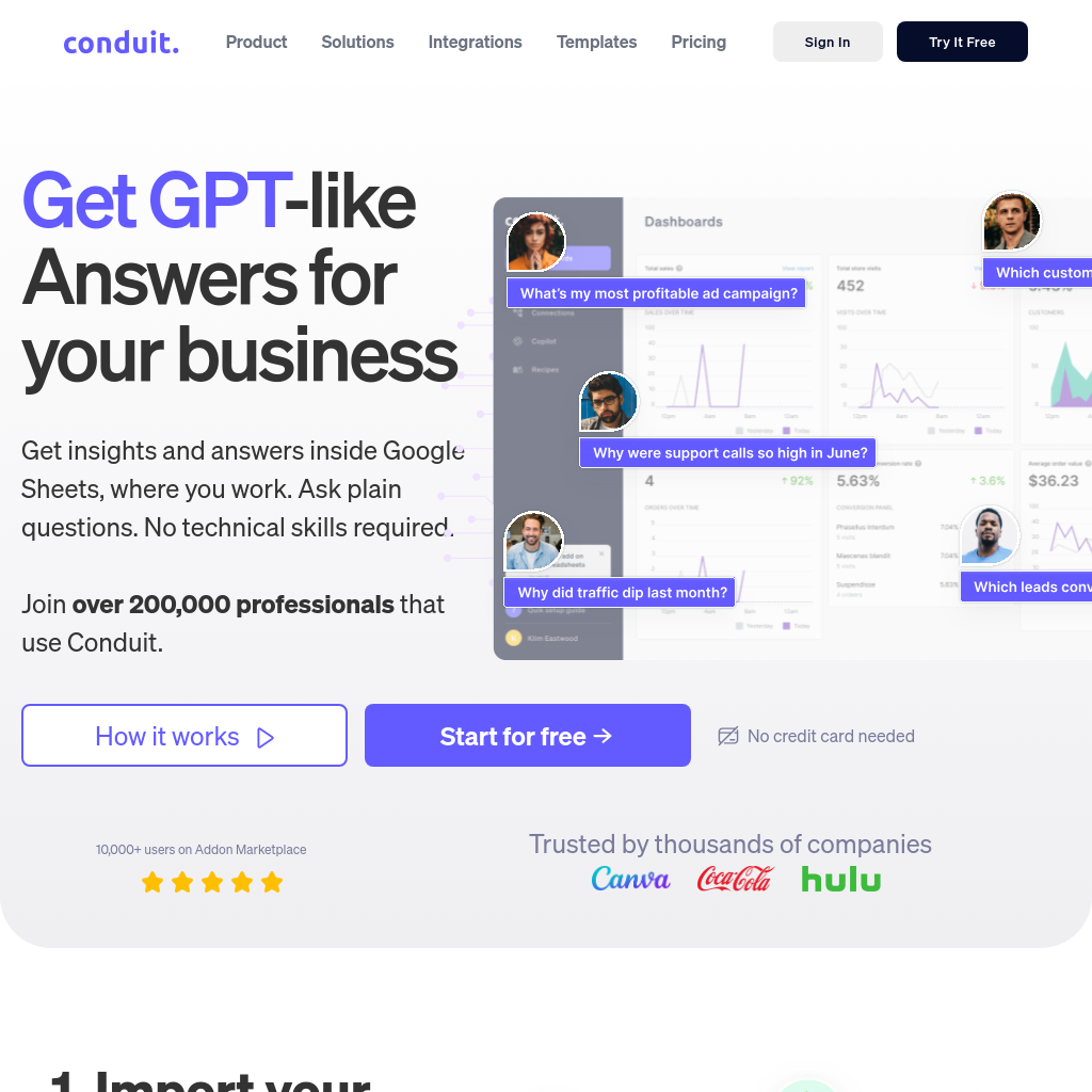 Get insights and answers about your business with ease