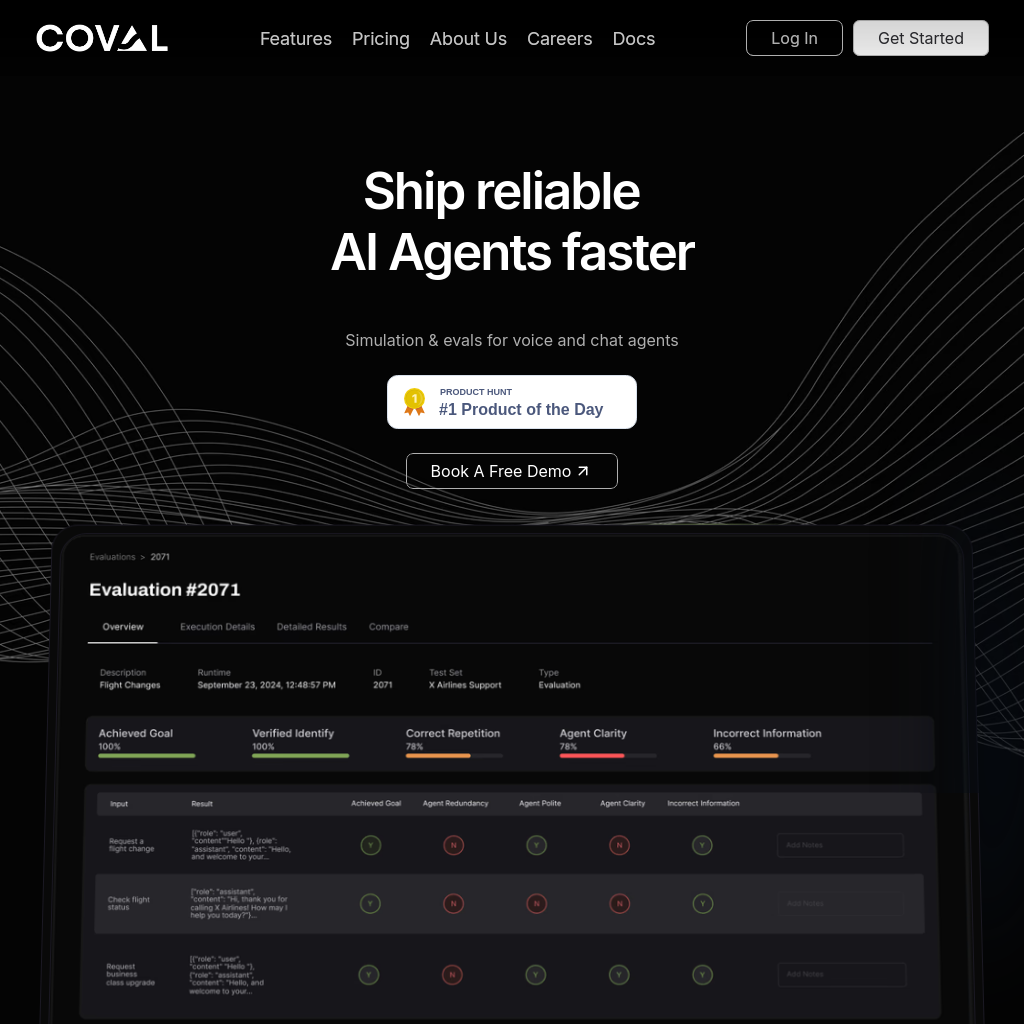Coval: Reliable AI Agents Faster: Simulate, Evaluate, Automate