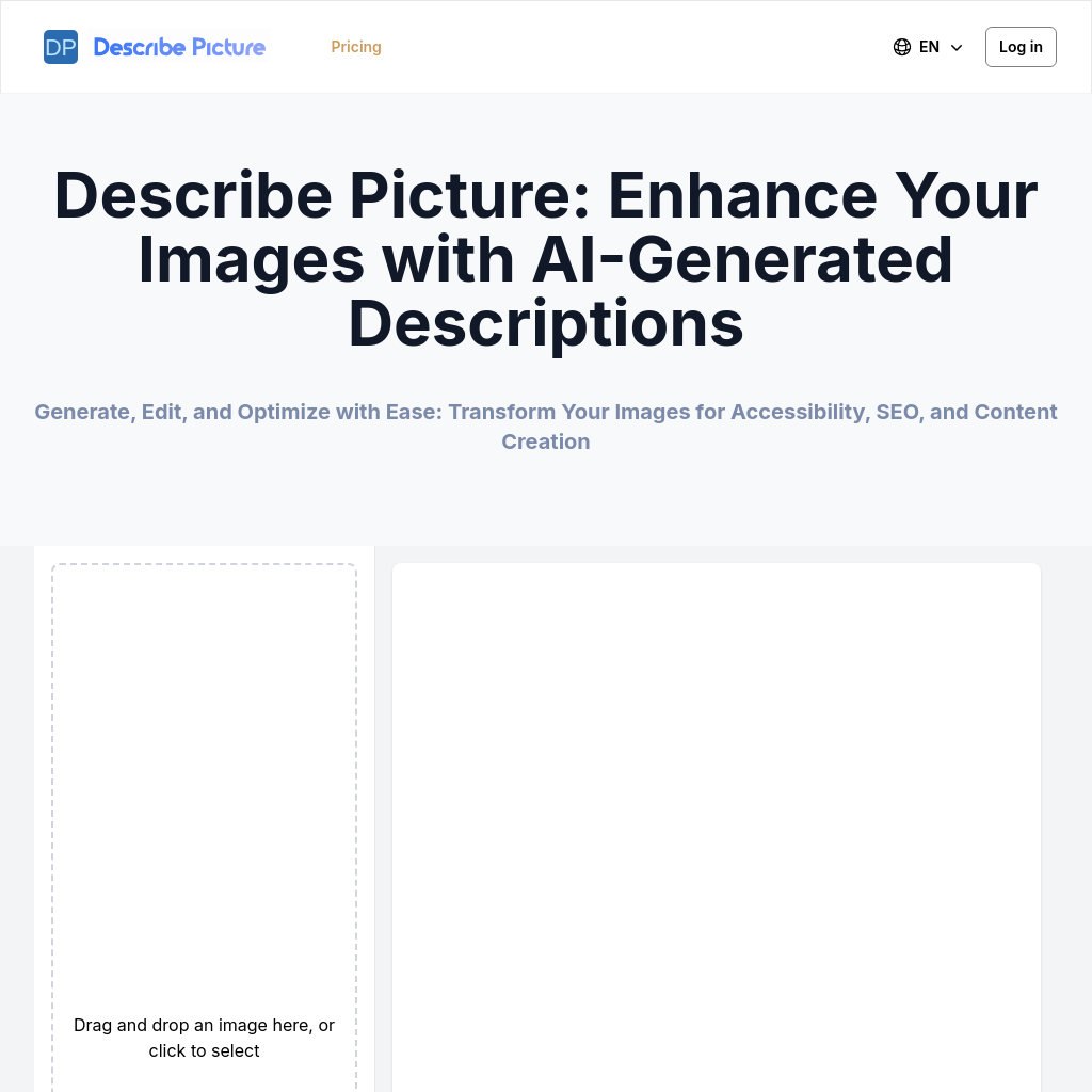 Describe Picture: AI-Powered Image Descriptions for Enhanced Accessibility and SEO