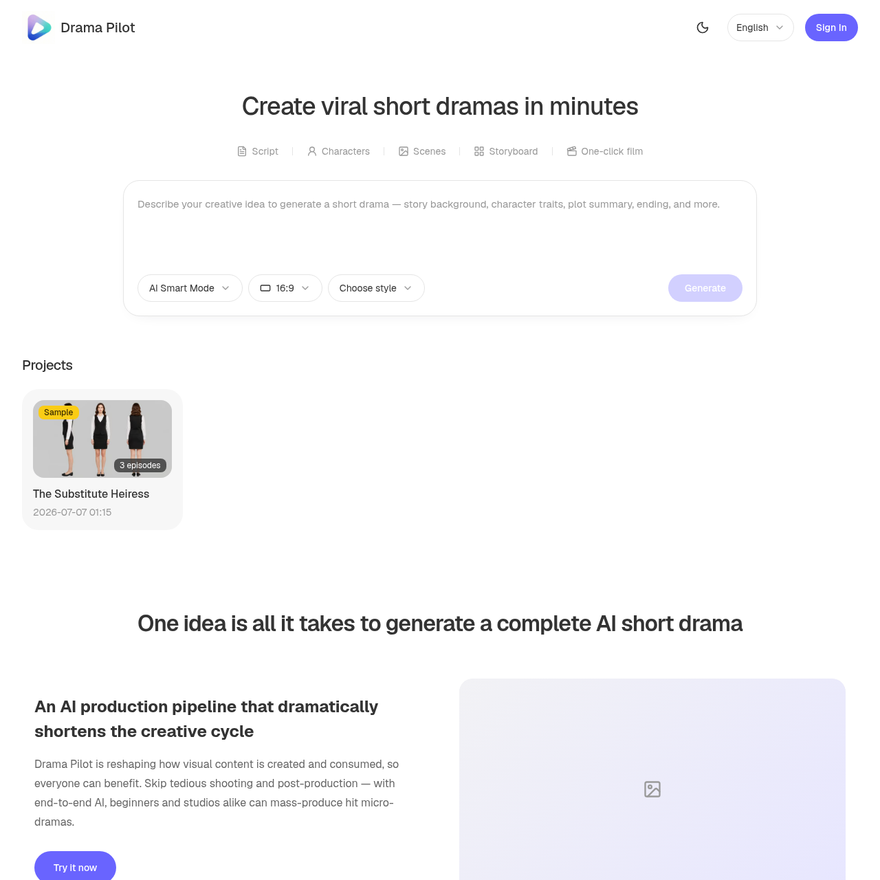 AI video production platform