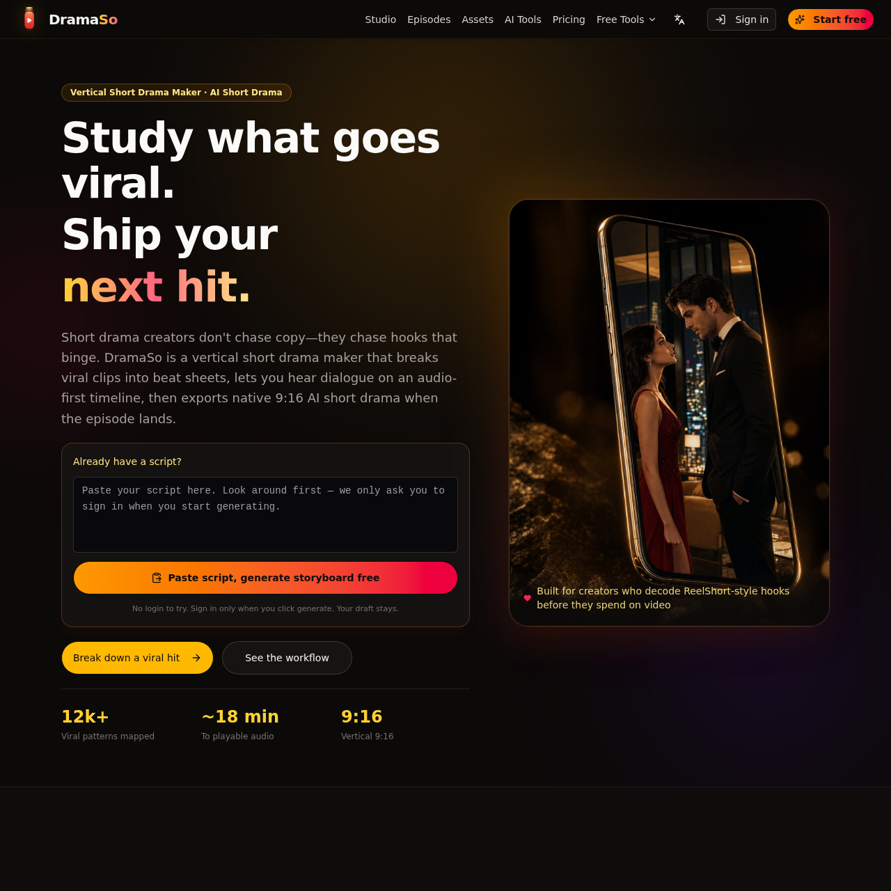AI Short Drama Generator