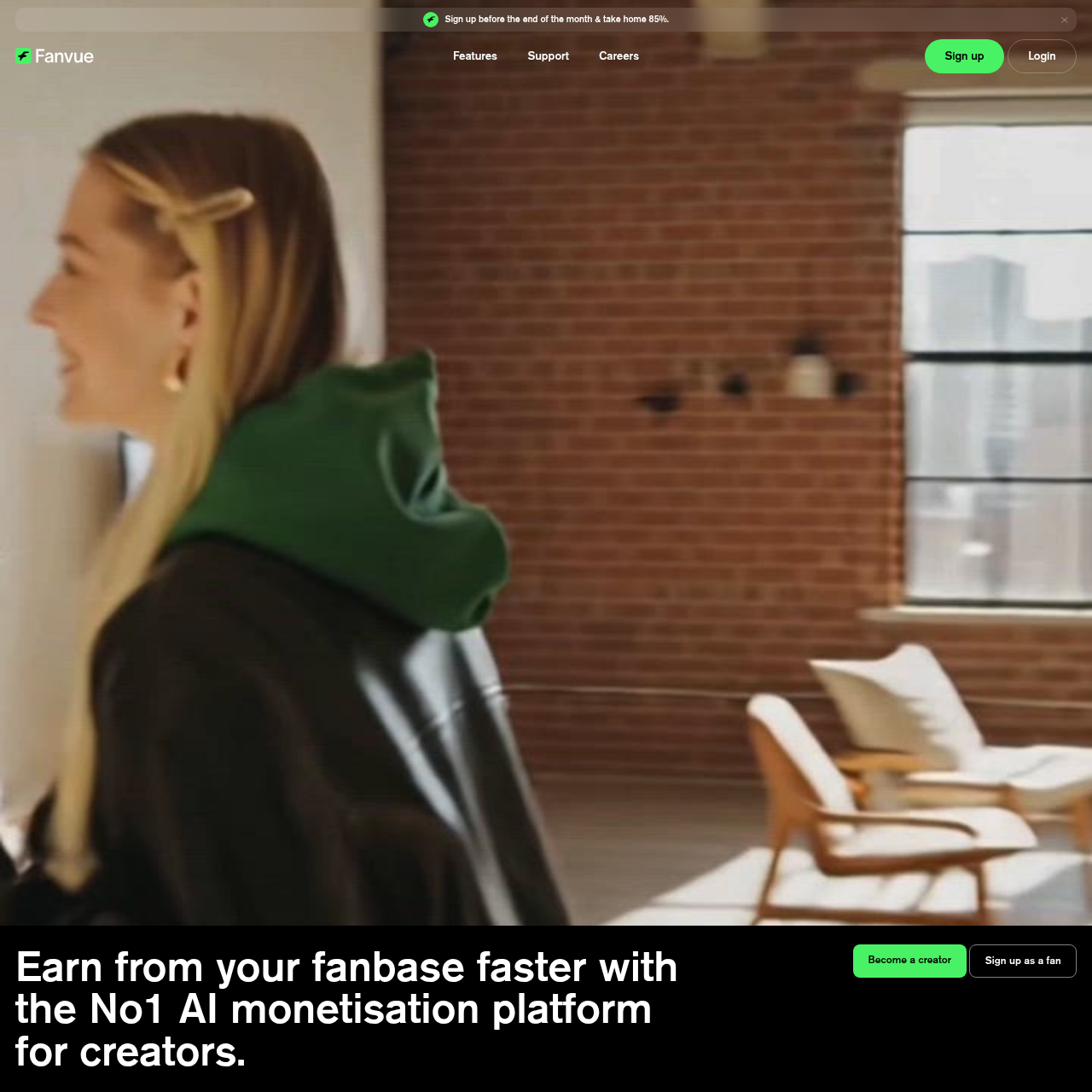 Fanvue: Earn More with Fanvue: The Future of Creator Subscriptions. Sign Up Now and Keep 85%!