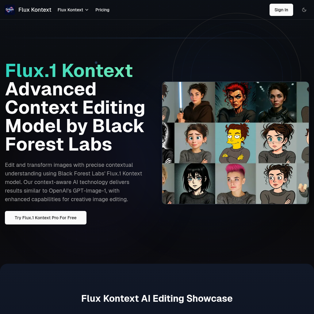 Flux Kontext AI: Transform your images with context-aware AI editing, now and forever. Edit with precision, every time.