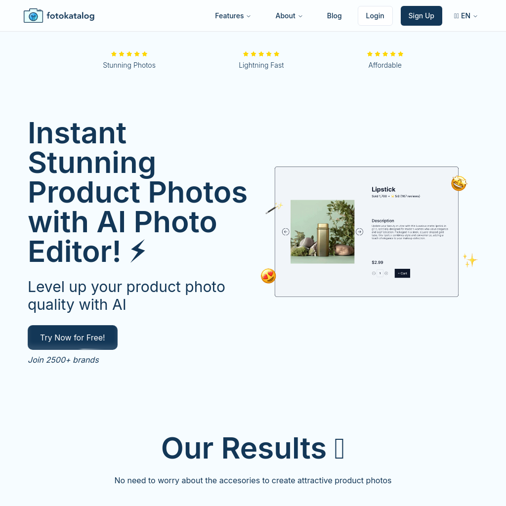 fotokatalog: Revolutionize Your Product Photos with AI!