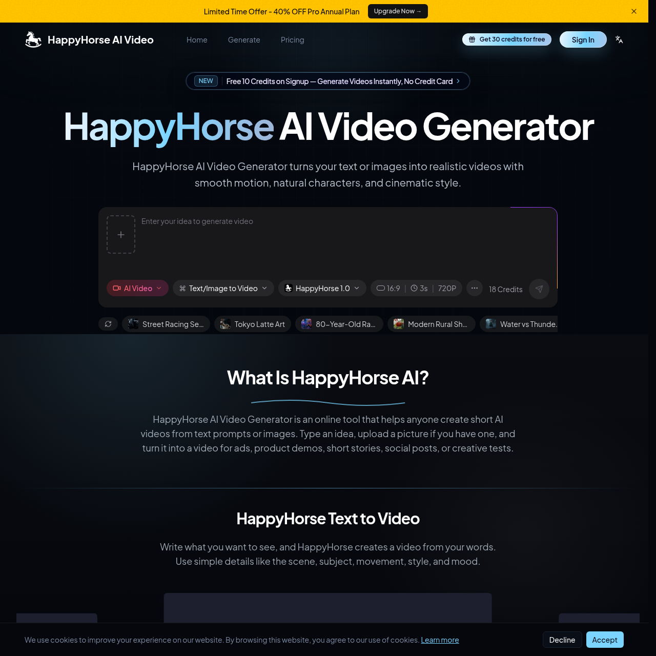 Turn Text to Video or Image to Video Online with Cinematic Style