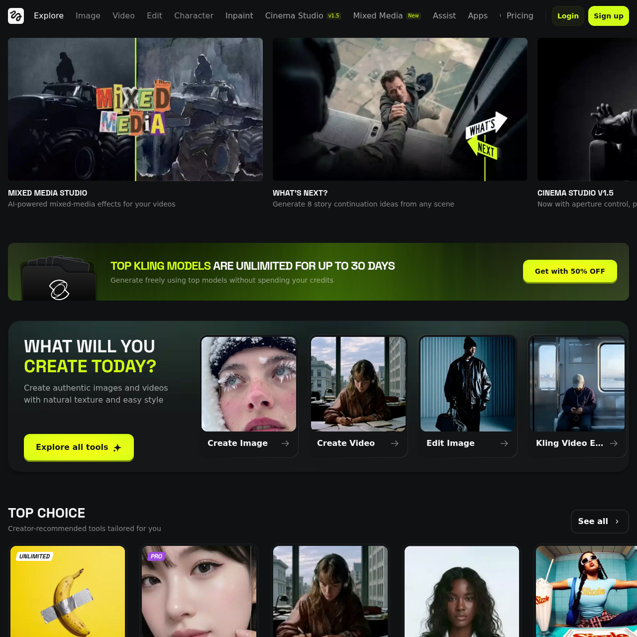Higgsfield AI: Create amazing AI videos and images with cinematic quality, visual effects, and ready presets for creators, marketers, and businesses