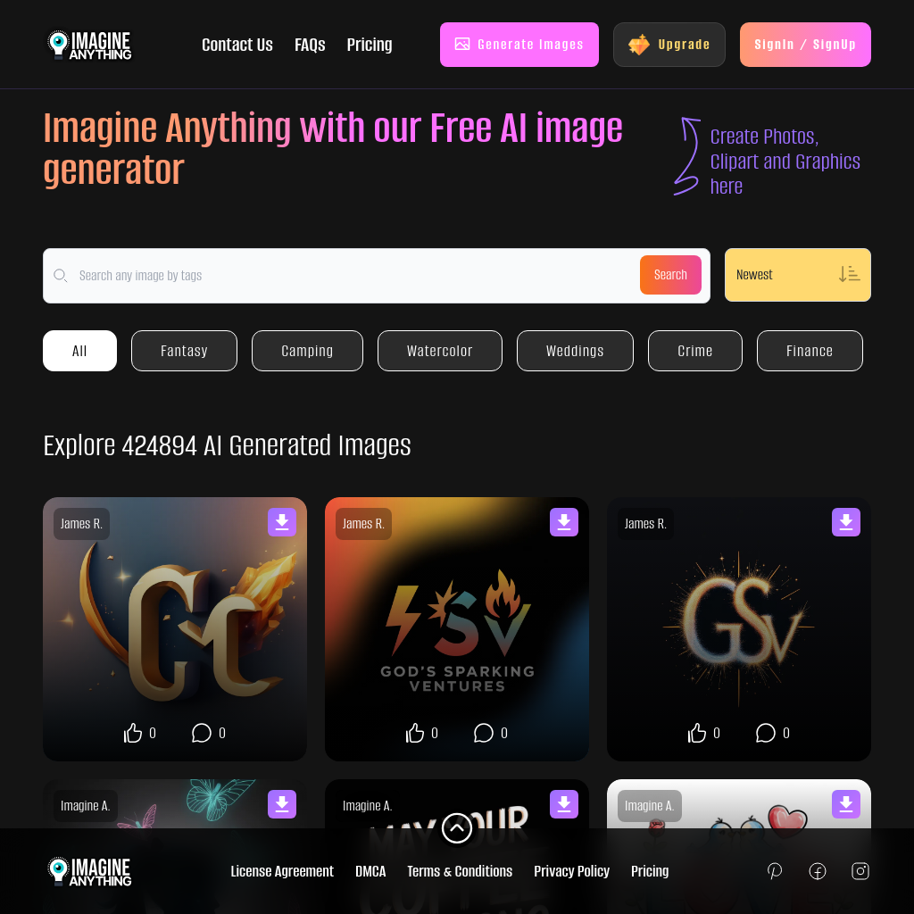 Imagine Anything: AI-powered image generator that transforms textual descriptions into visually appealing images with remarkable accuracy