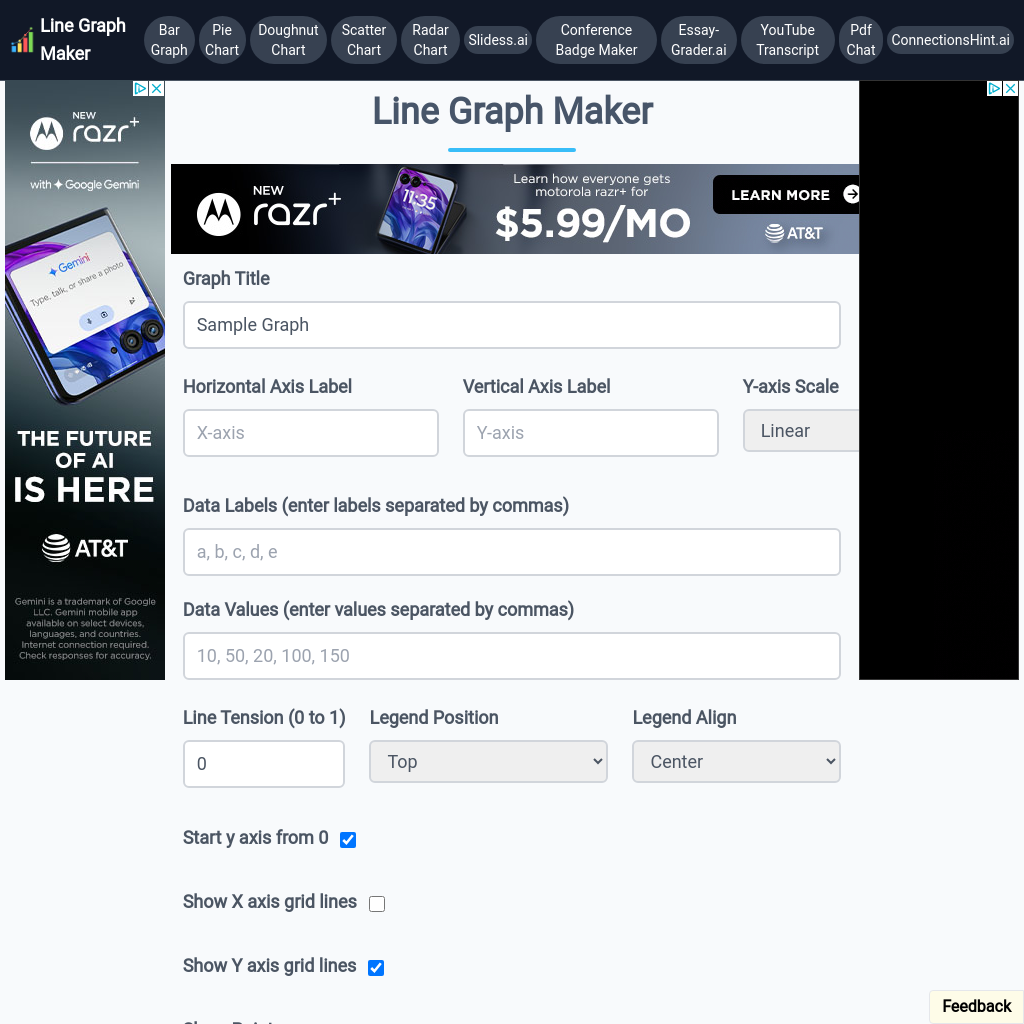 Create stunning line graphs with ease