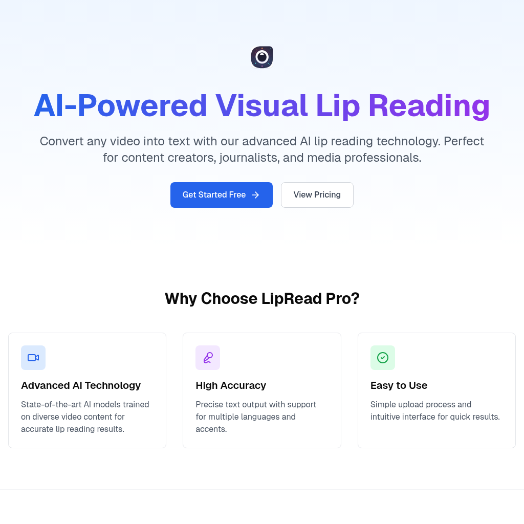 Lip Read Pro: Transform Silent Videos into Accurate Speech with Lip Reading AI