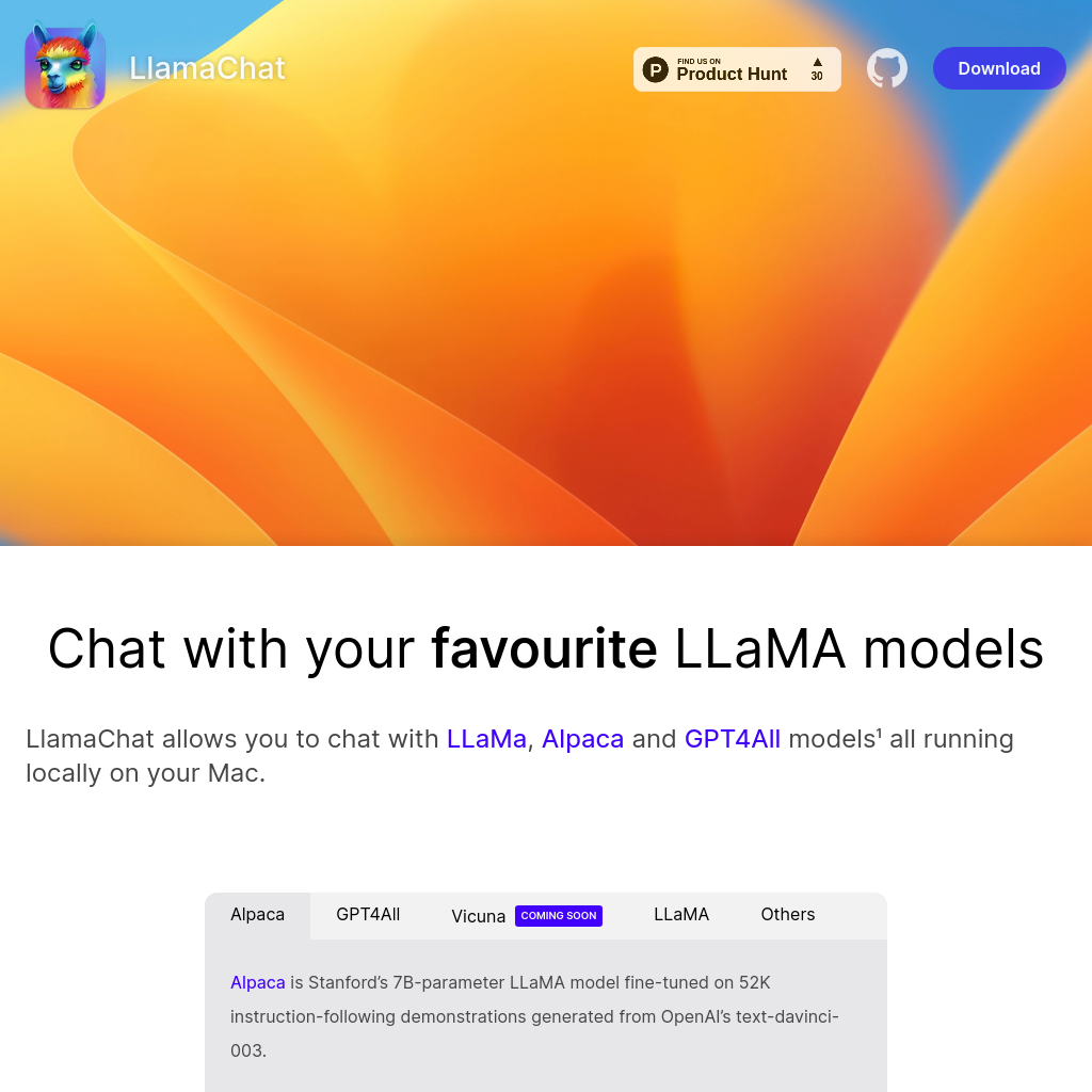 LlamaChat: Chat with your favorite LLaMA AI models on your Mac