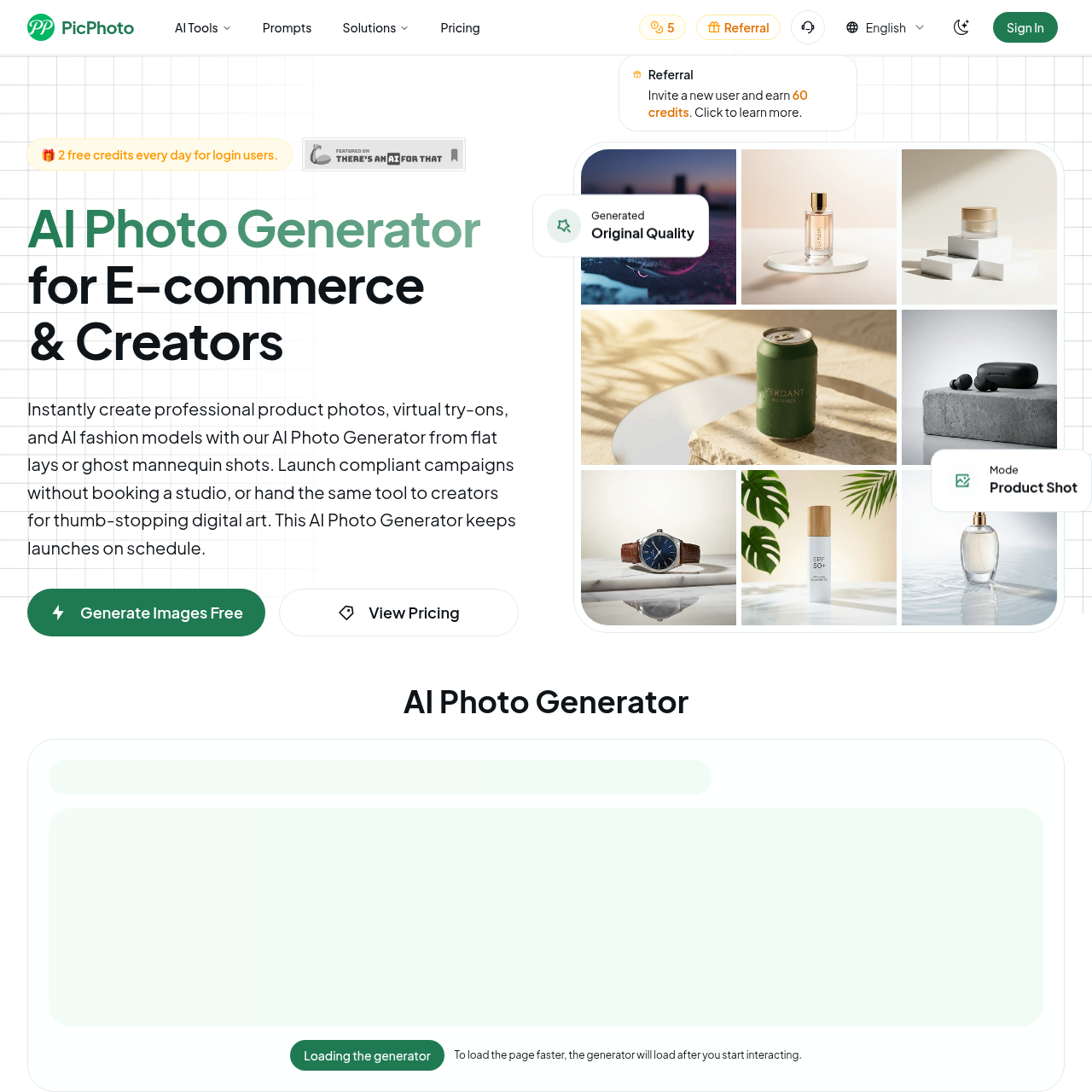 PicPhoto: Generate Stunning Product Visuals with AI: No Studio Needed. Try Free!