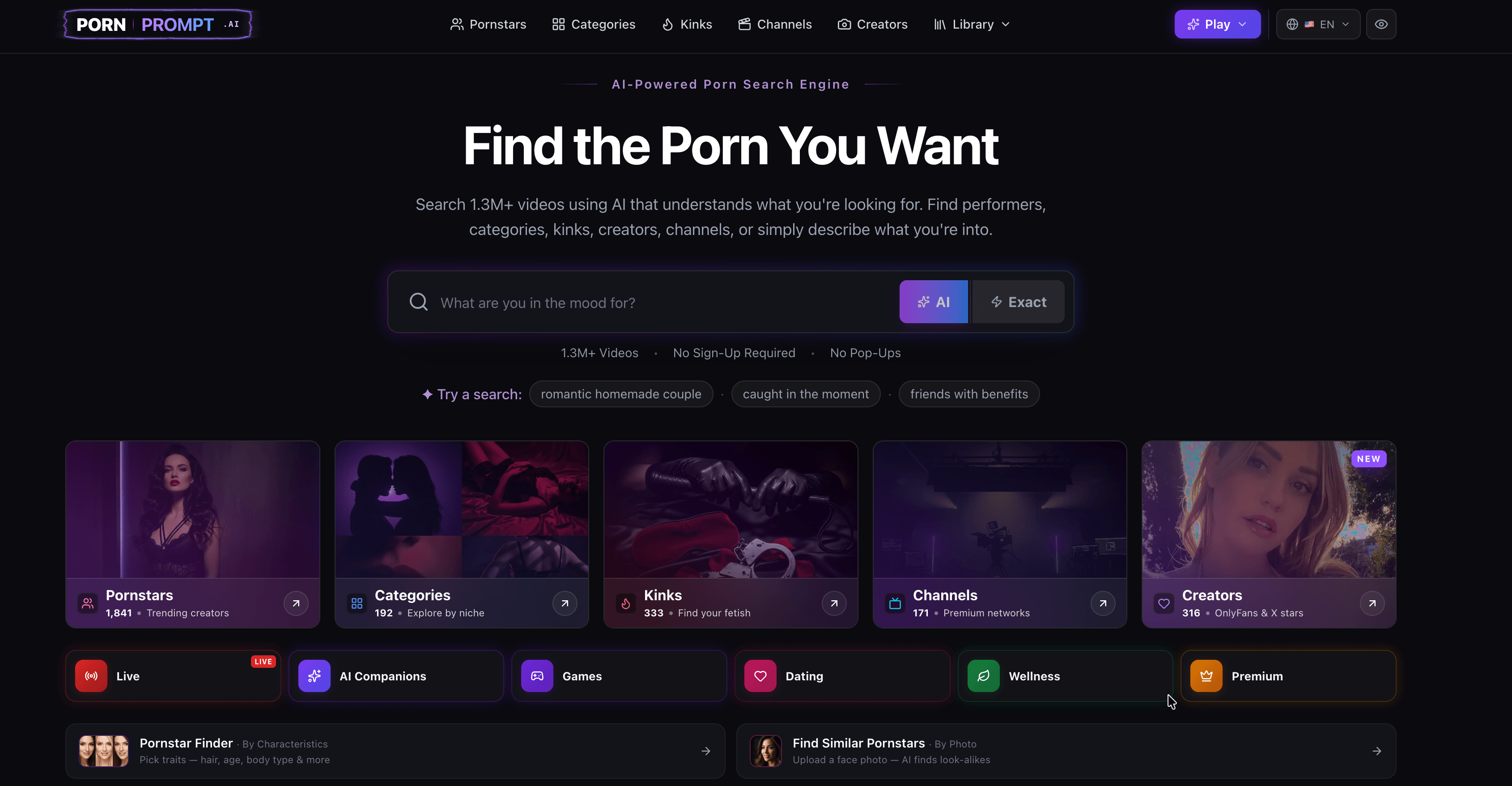 AI Powered Adult Video Search - Porn Search Engine