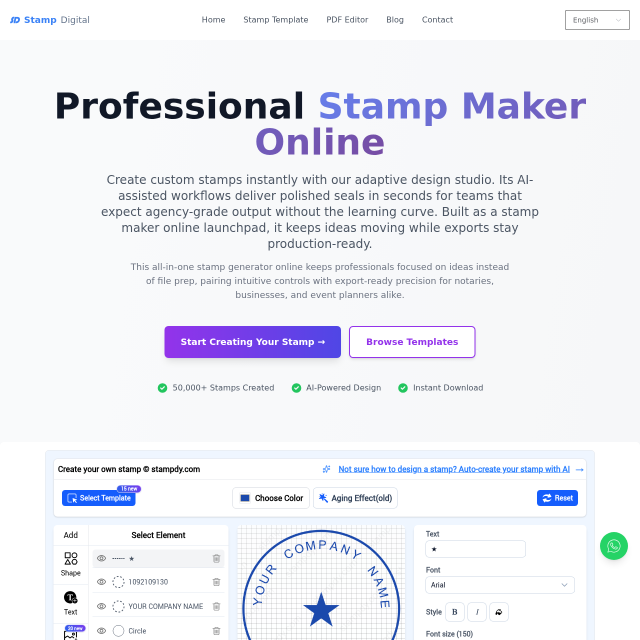 Digital Stamp Maker