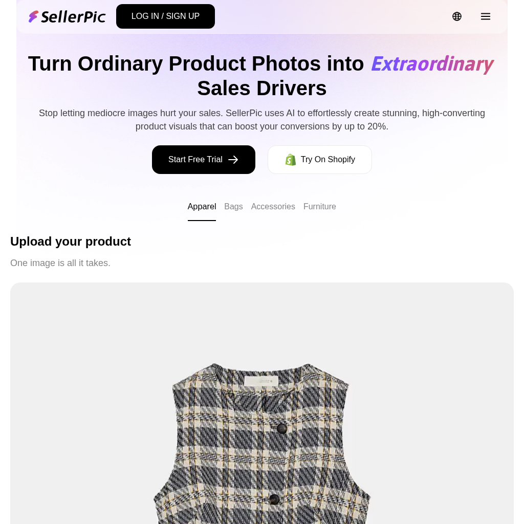 SellerPic: Transform your eCommerce store with AI-powered product images that drive sales and revenue