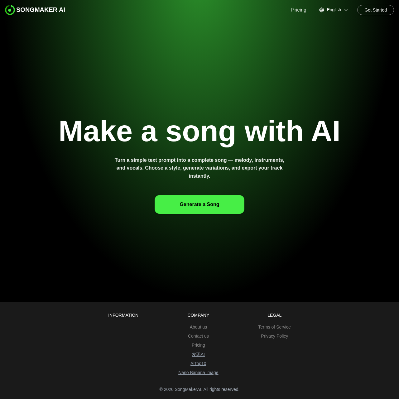 SongMaker AI: Create a complete song with AI in seconds - Turn your text prompt into a song with melody, instruments, and vocals