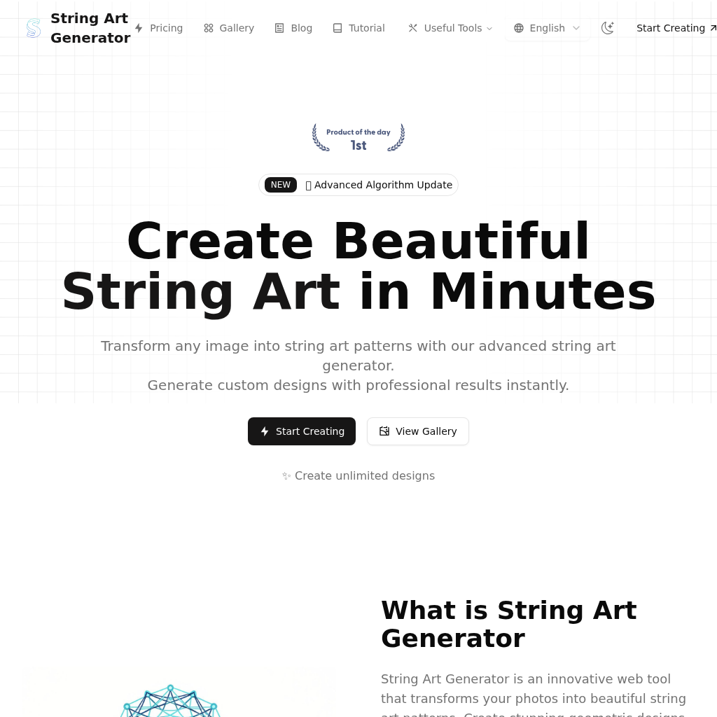 String Art Generator: Create Stunning String Art Online | 2025 Best String Art Generator