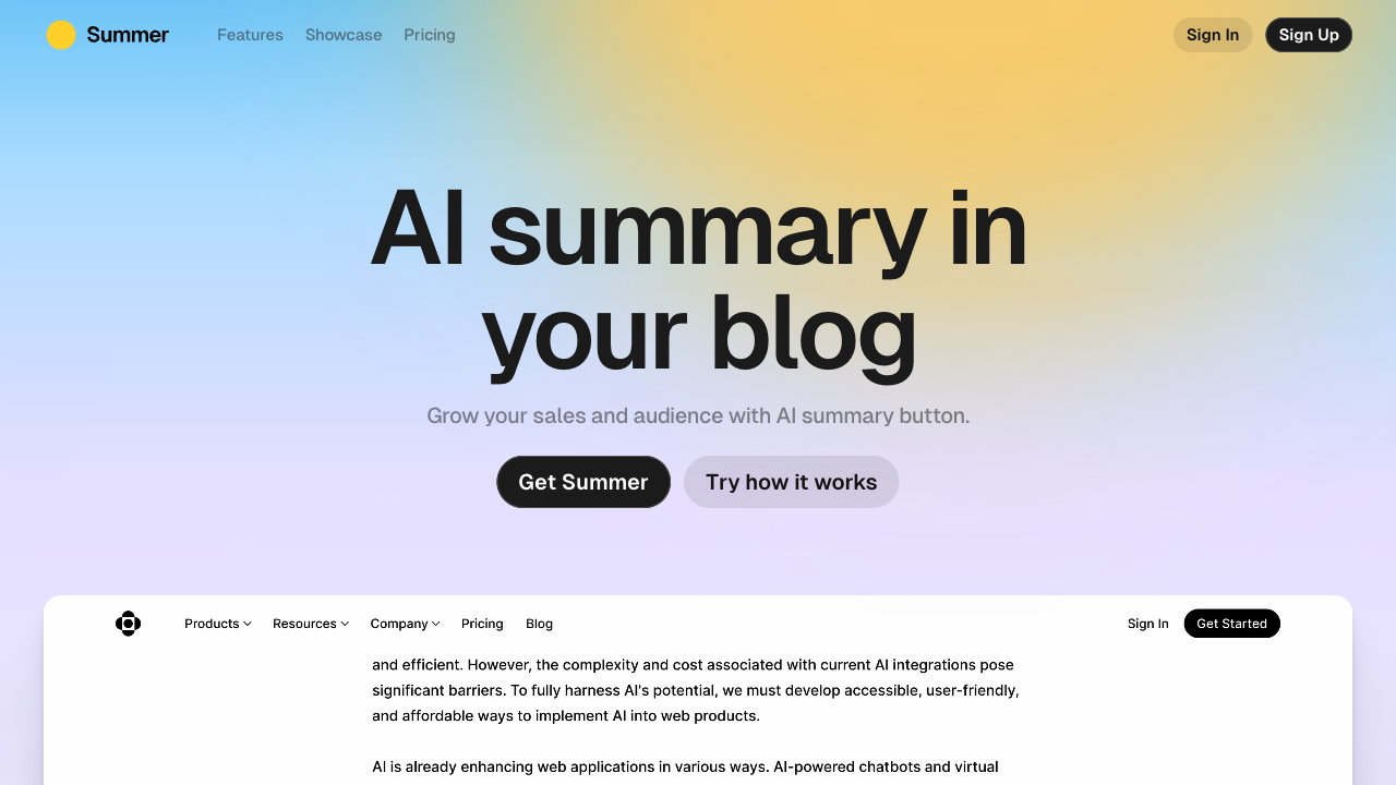 Simplify Sales with AI-Powered Summaries