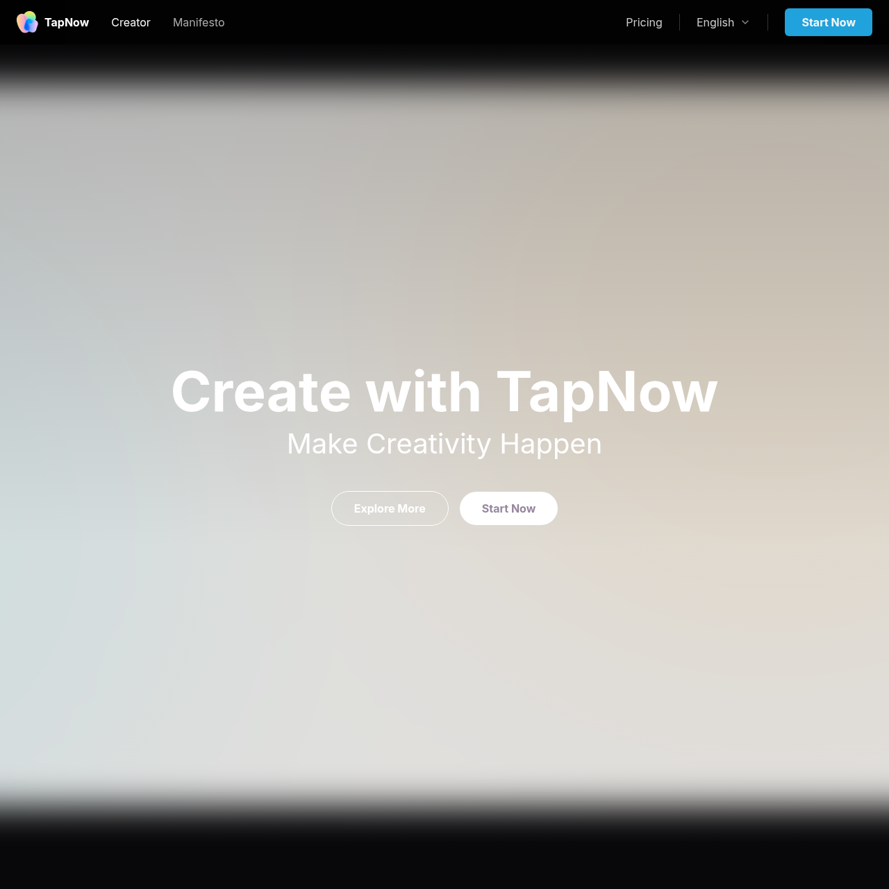 TapNow: Create with TapNow: Empowering Creativity, One Visual at a Time