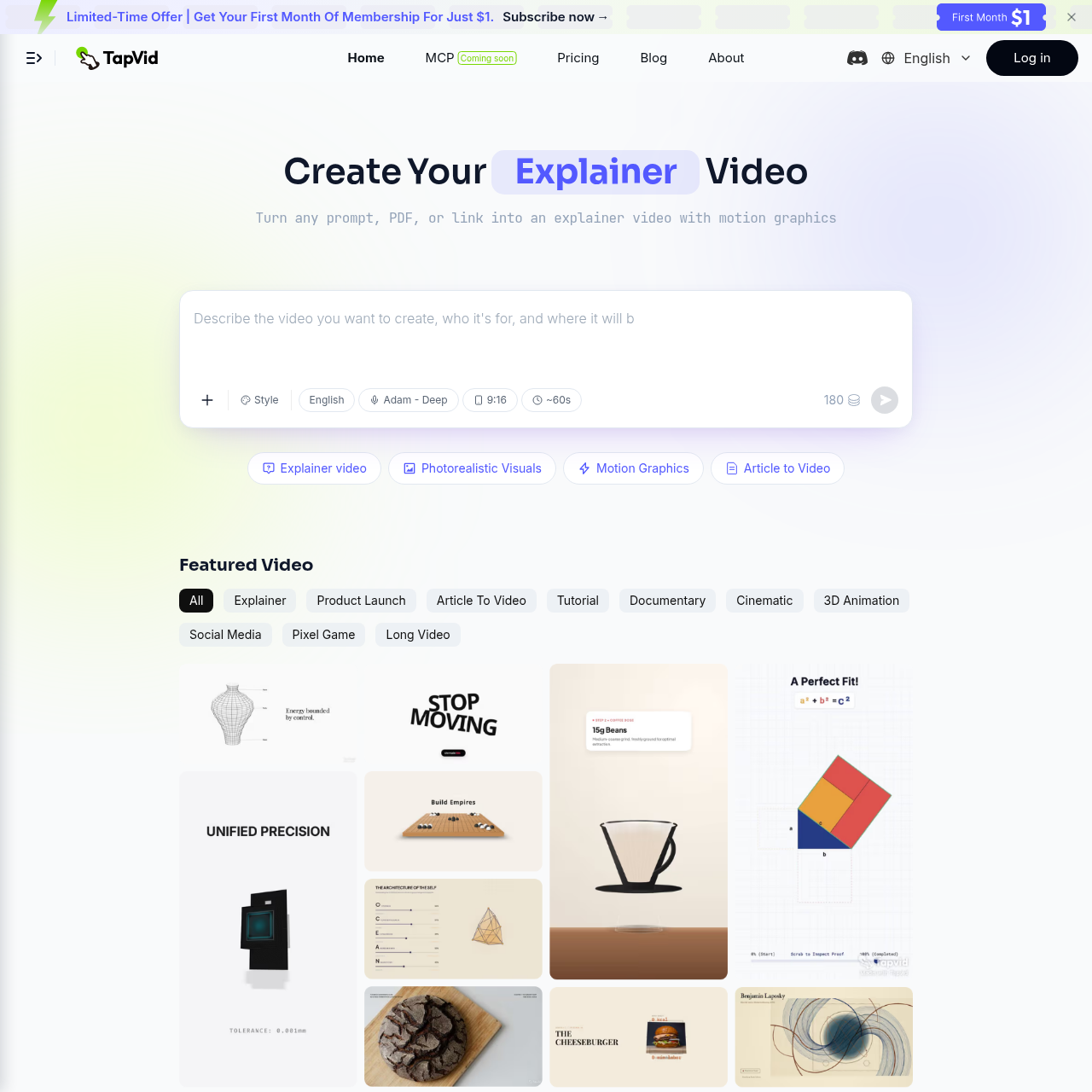 AI Explainer Video Generator