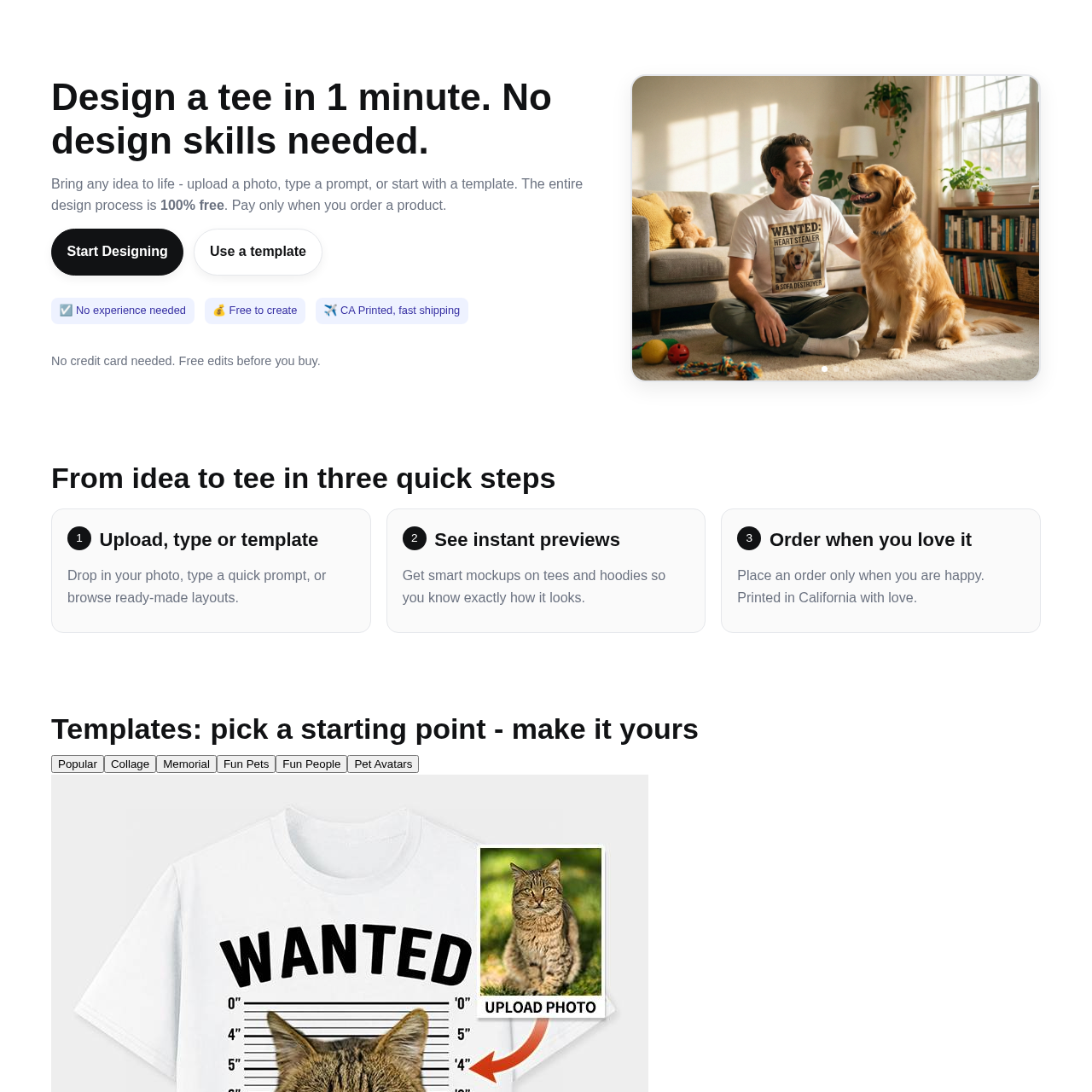 TeeDIY: Create Custom Tees in Minutes. Shop Unique, On-Trend Apparel. No Design Skills Needed.