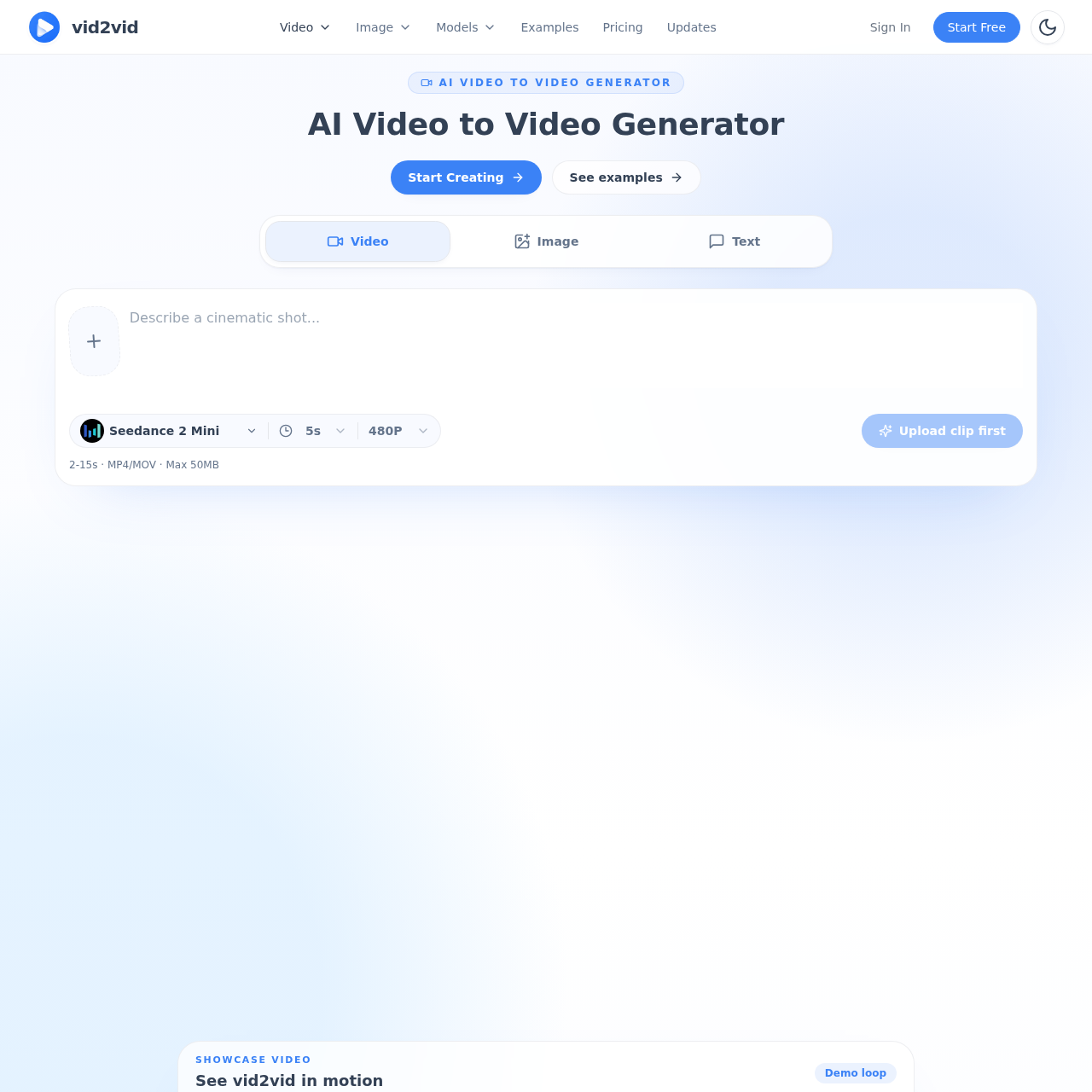 Transform Clips, Images, and Prompts into AI Videos