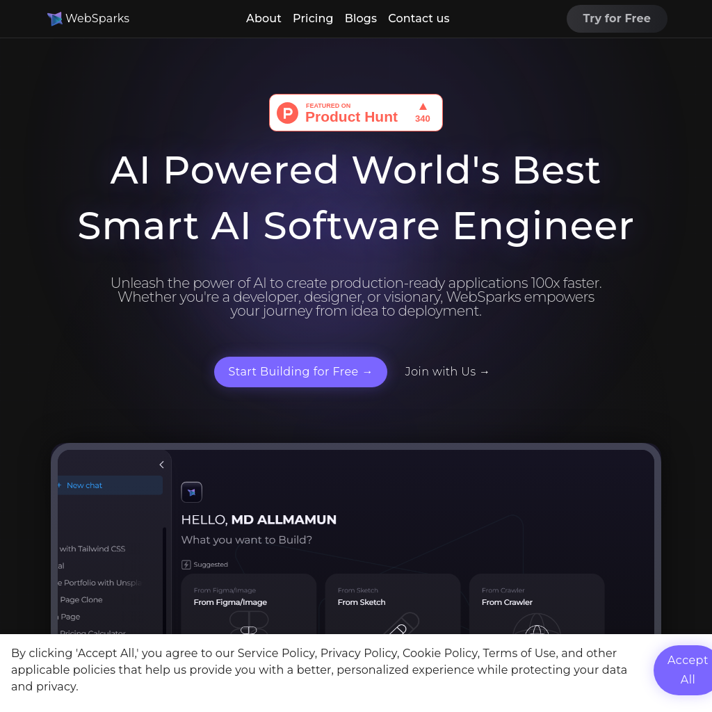 WebSparks: Unlock Your Creativity, Build Fast